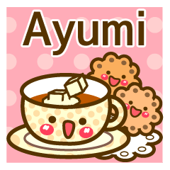 Use the stickers everyday "Ayumi"