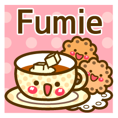 Use the stickers everyday "Fumie"