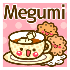 Use the stickers everyday "Megumi"