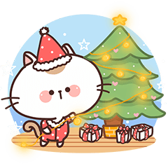 Poker face Cat : Christmas & New Year