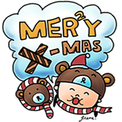 BEARGIRL_MERRY CHRISTMAS