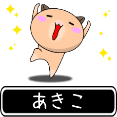 Akiko only cute high speed Sticker