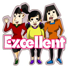 Three individual sisters
