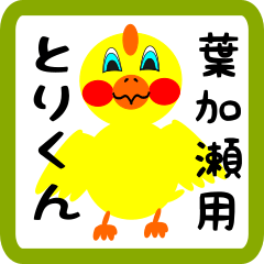 Lovely chick sticker for Hakase