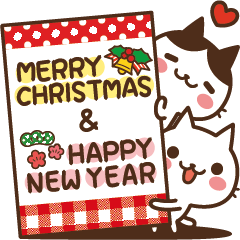 動態貼圖！罐頭貓咪_Xmas新年