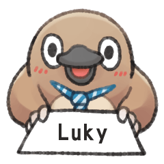 Unfriendly animals shout my name:Luky