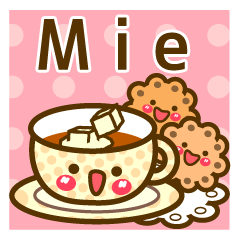 Use the stickers everyday "Mie"