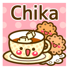 Use the stickers everyday "Chika"