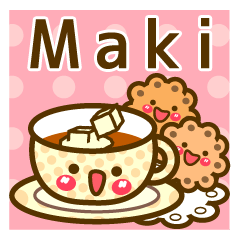 Use the stickers everyday "Maki"