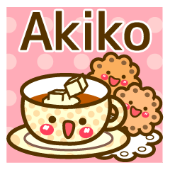 Use the stickers everyday "Akiko"