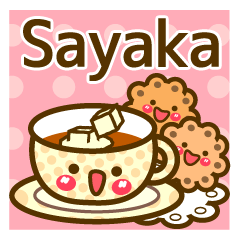 Use the stickers everyday "Sayaka"