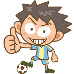 junior soccer supporter