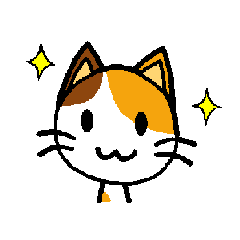 Hiragana&Cute Cat Sticker