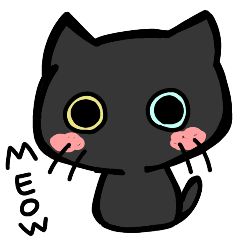 Black kitten(black cat)