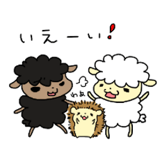 Healing sheep and crybaby Hedgehog