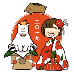 white bear and a girl's daily life 3