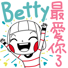 Betty's sticker