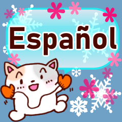 Cat & snow (Spanish)