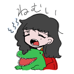 Me,and little crocodile Sticker.