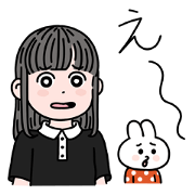 awai girls sticker with words