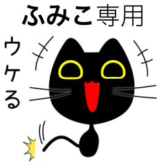 【ふみこ】専用の黒猫です