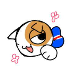 Lop-eared cat sticker