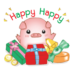Calrie Piggy : Happy New Year