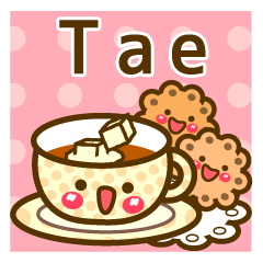 Use the stickers everyday "Tae"