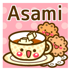 Use the stickers everyday "Asami"