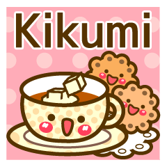 Use the stickers everyday "Kikumi"