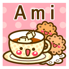 Use the stickers everyday "Ami"