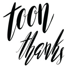 toon calligraphy (black)