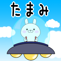 Rabbits Tamami dedicated name sticker