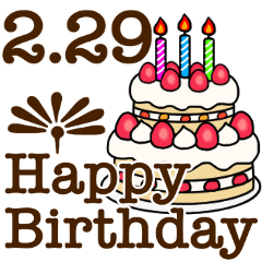 2/1-29 happy birthday Large Text