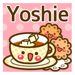 Use the stickers everyday "Yoshie"