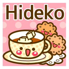 Use the stickers everyday "Hideko"
