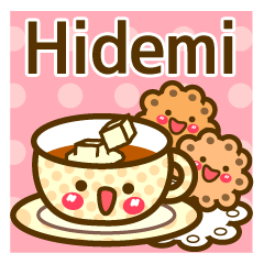 Use the stickers everyday "Hidemi"