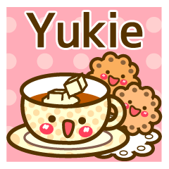 Use the stickers everyday "Yukie"