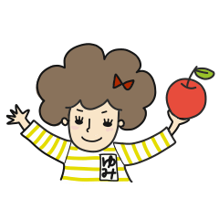 Girl with Afro hair and Stripes for Yumi