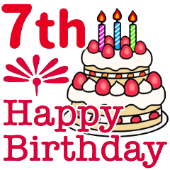 happy birthday cake 1st-36th