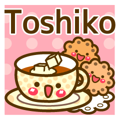 Use the stickers everyday "Toshiko"