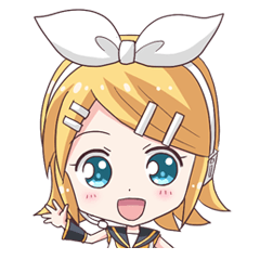 Sticker of daily life of KAGAMINE RIN