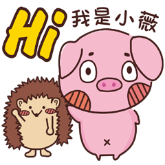 Coco Pig 2-Name stickers - Wei