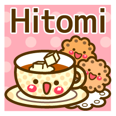 Use the stickers everyday "Hitomi"