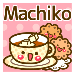 Use the stickers everyday "Machiko"