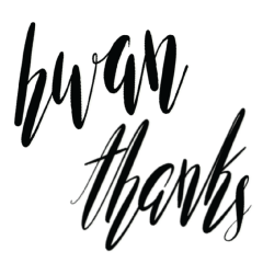 kwan calligraphy (black)