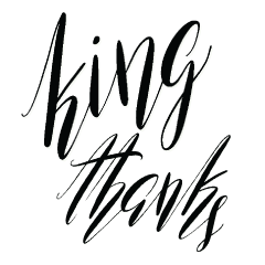 king calligraphy (black)