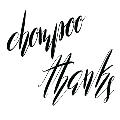 chompoo calligraphy (black)