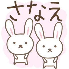 Cute rabbit stickers for Sanae