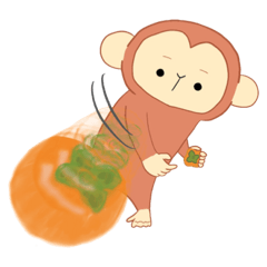 japanese zodiac stamp.monkey